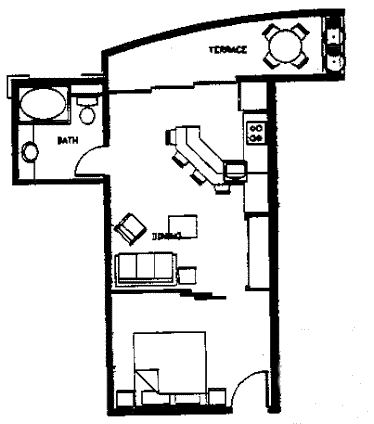 Lagoon Studio Floor Plan